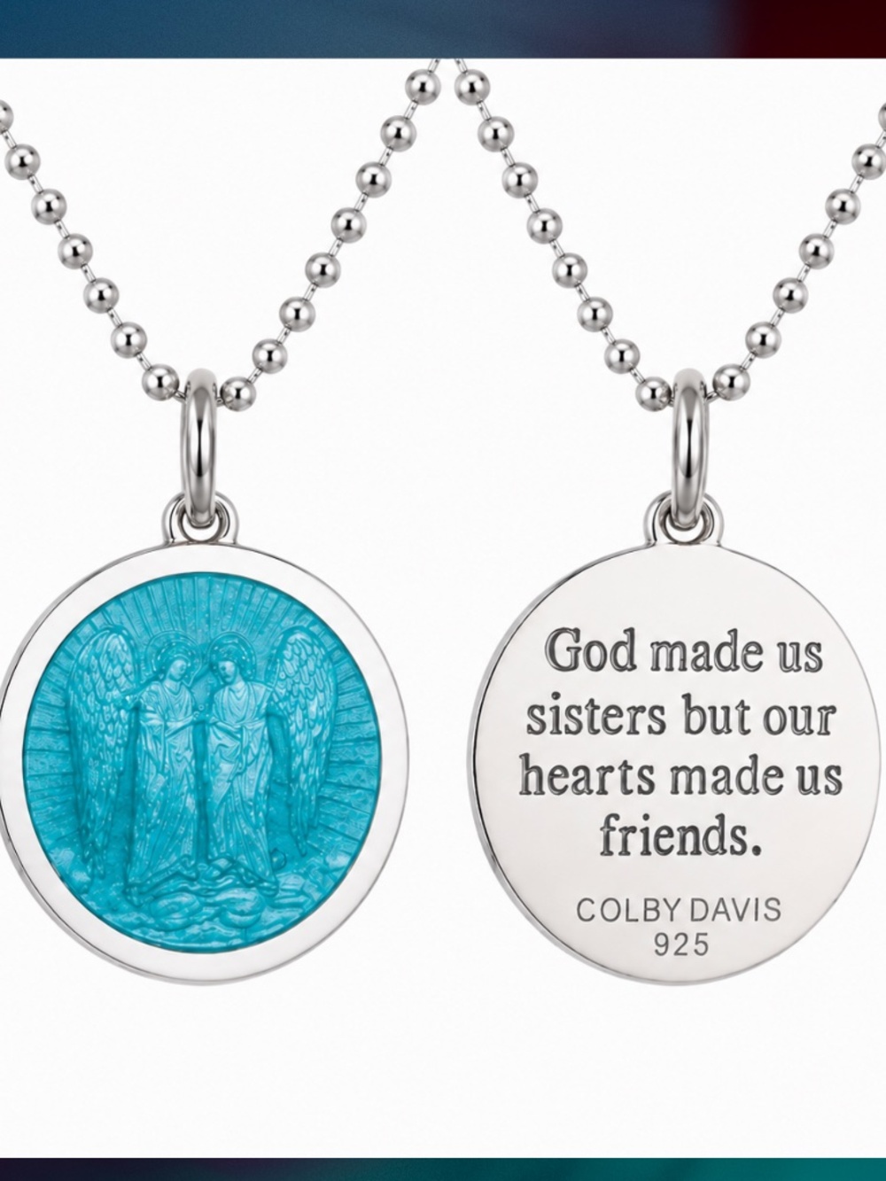 SISTERS PENDANT STERLING 925 SILVER PENDANT ONLY
